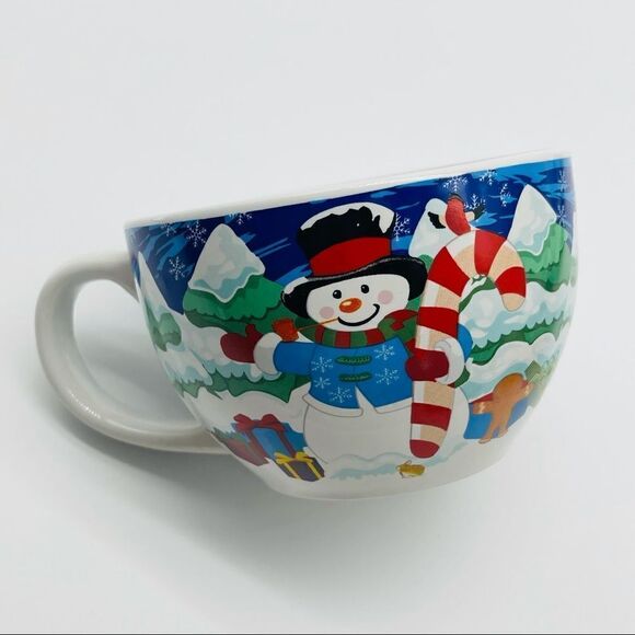 NIB Snowman Christmas 4-pc Dinner Set #2 - Picture 6 of 10